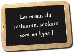 les menus de la cantine