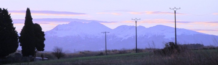 Les Pyrénées vues du lotissement Saint Sernin